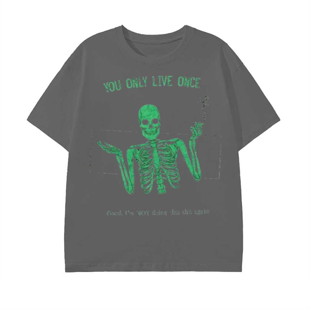 yolo-tee, skeleton-graphic, fu