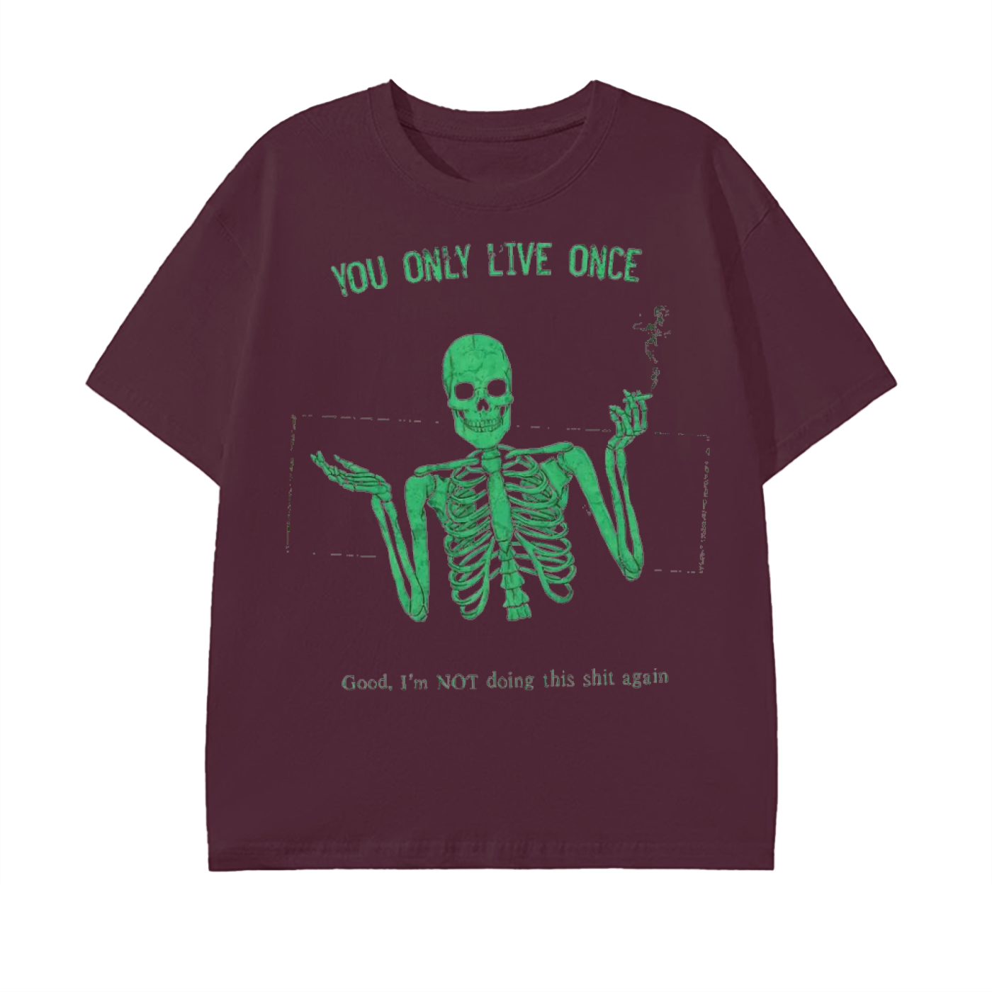 yolo-tee, skeleton-graphic, fu