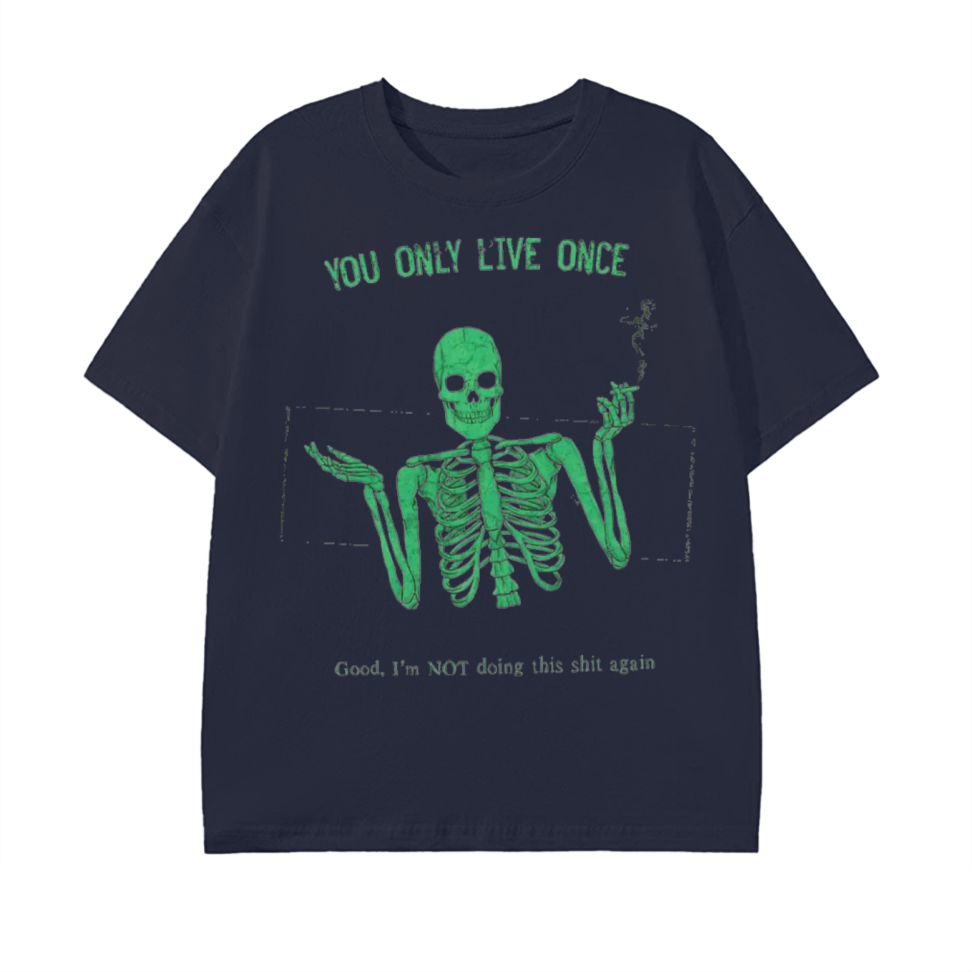 yolo-tee, skeleton-graphic, fu