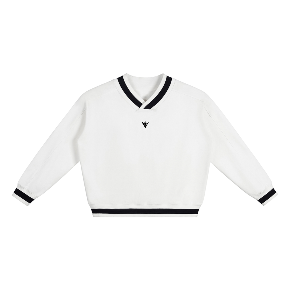 Varsity sweatshirt, V-neck swe