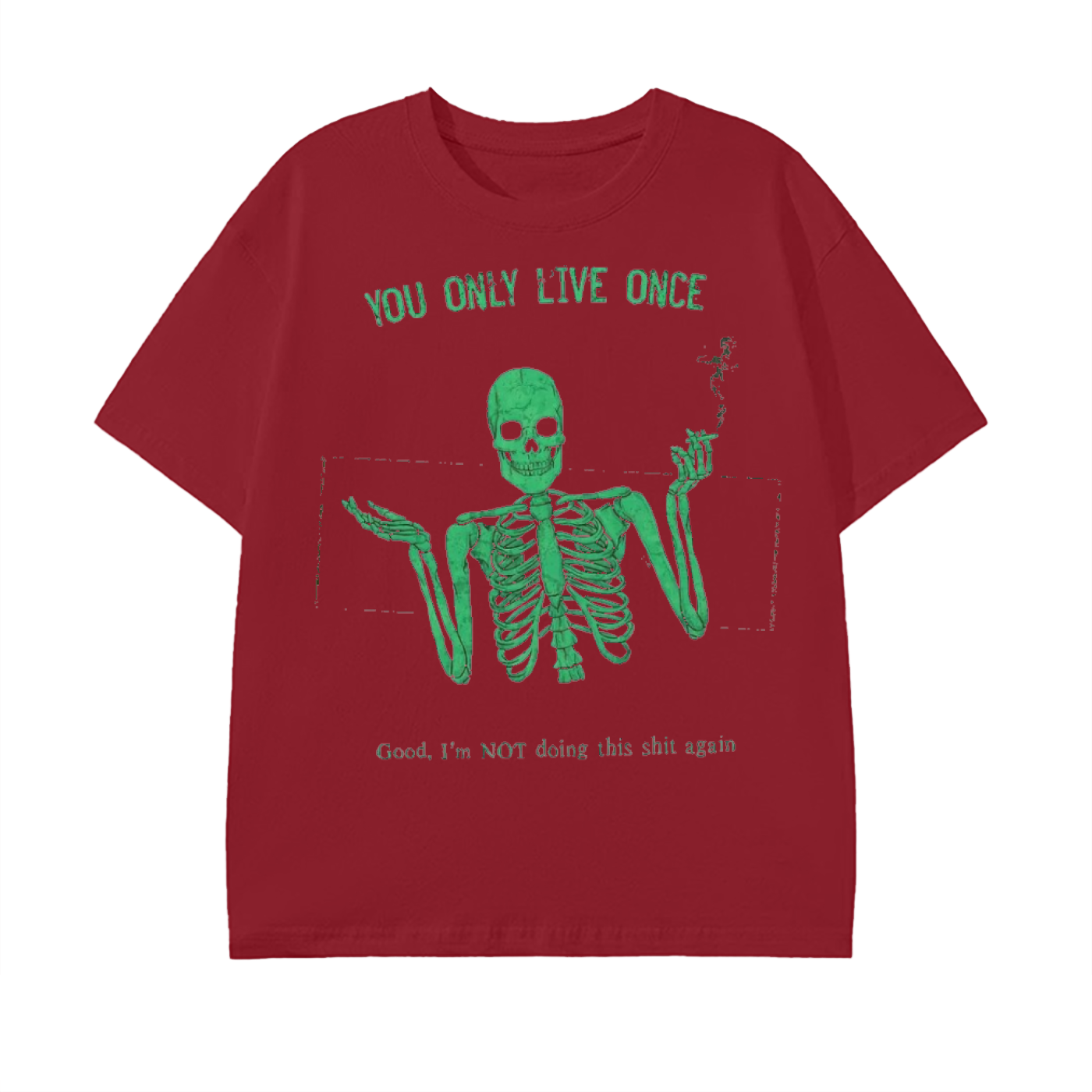 yolo-tee, skeleton-graphic, fu