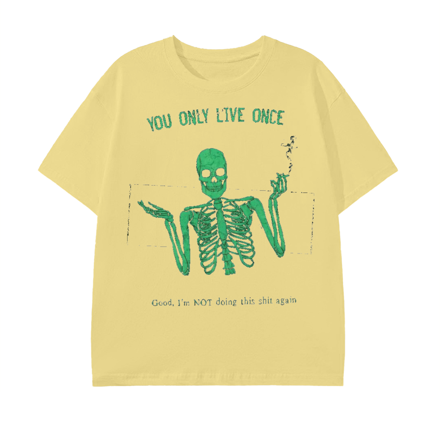 yolo-tee, skeleton-graphic, fu