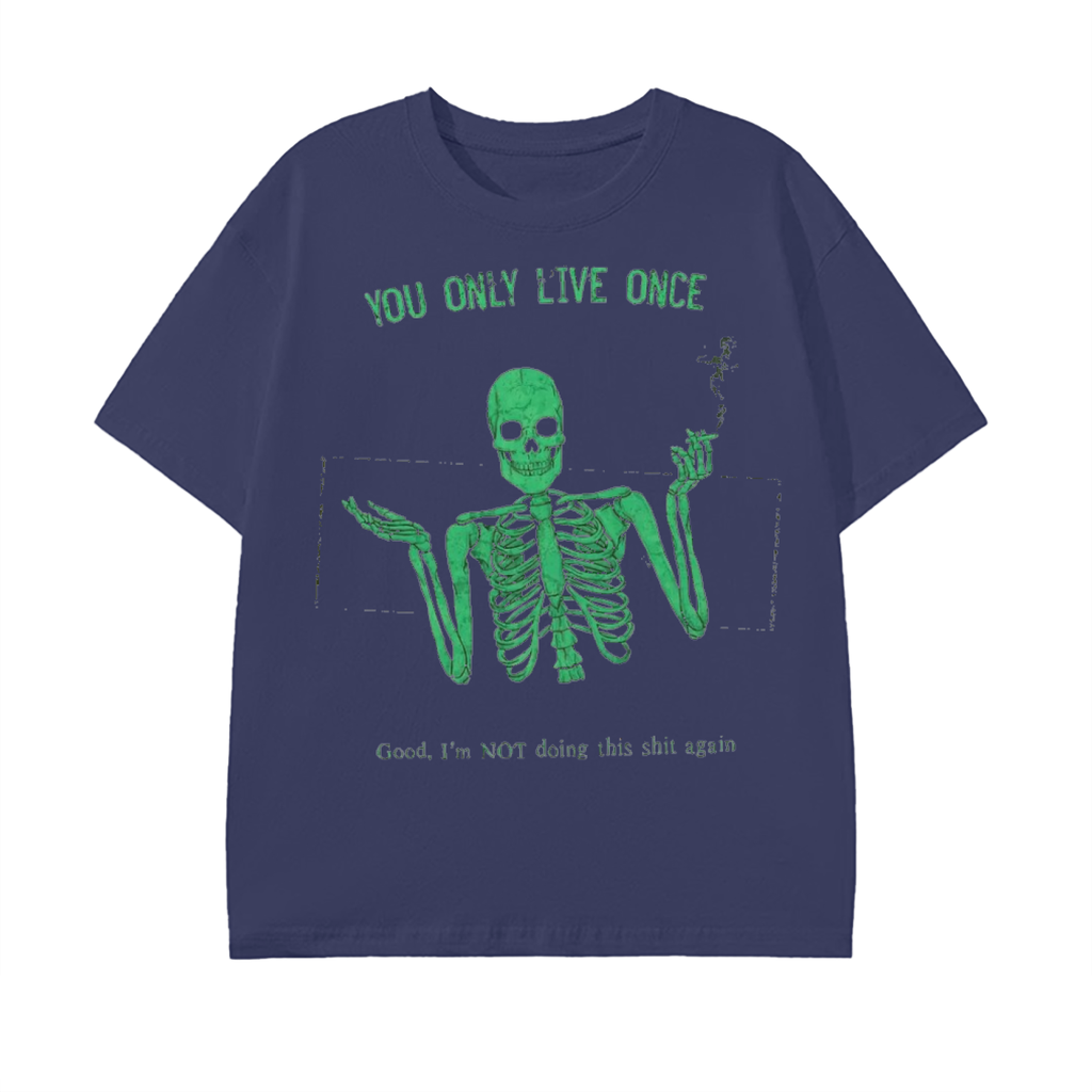yolo-tee, skeleton-graphic, fu