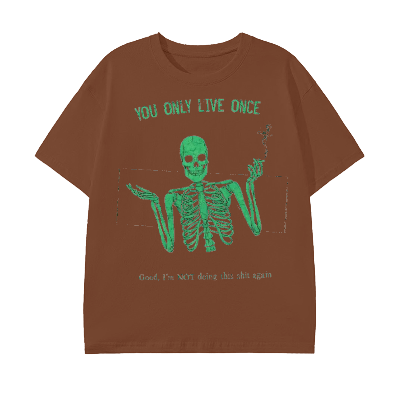 yolo-tee, skeleton-graphic, fu