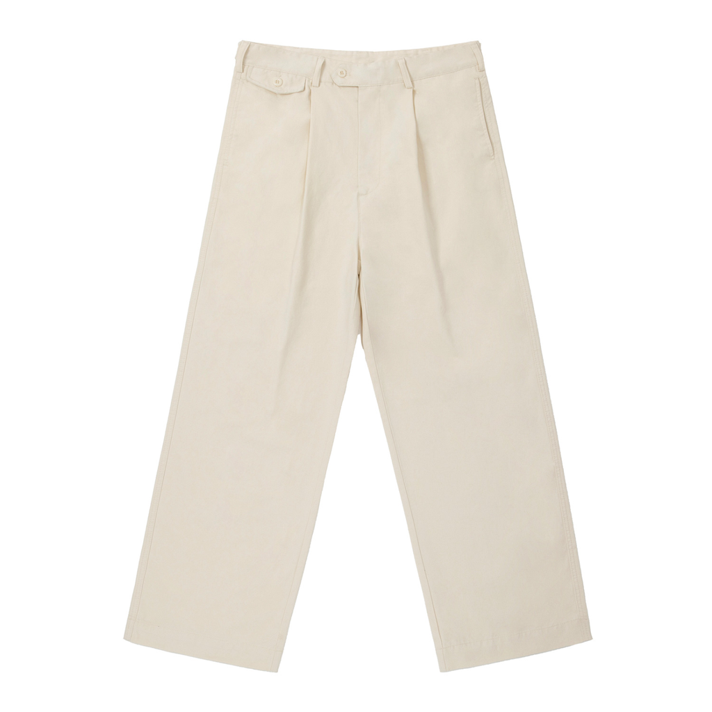 cotton pants, straight leg pan