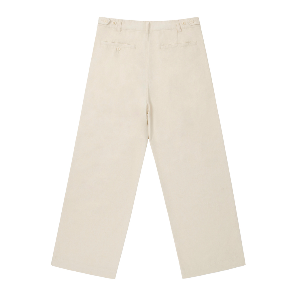 cotton pants, straight leg pan