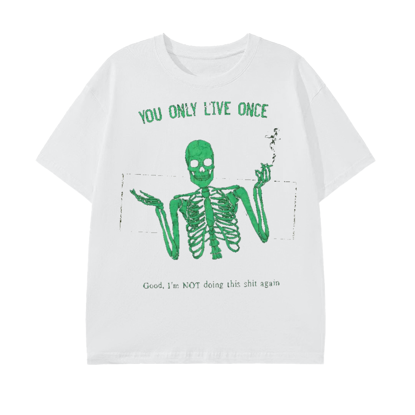 yolo-tee, skeleton-graphic, fu