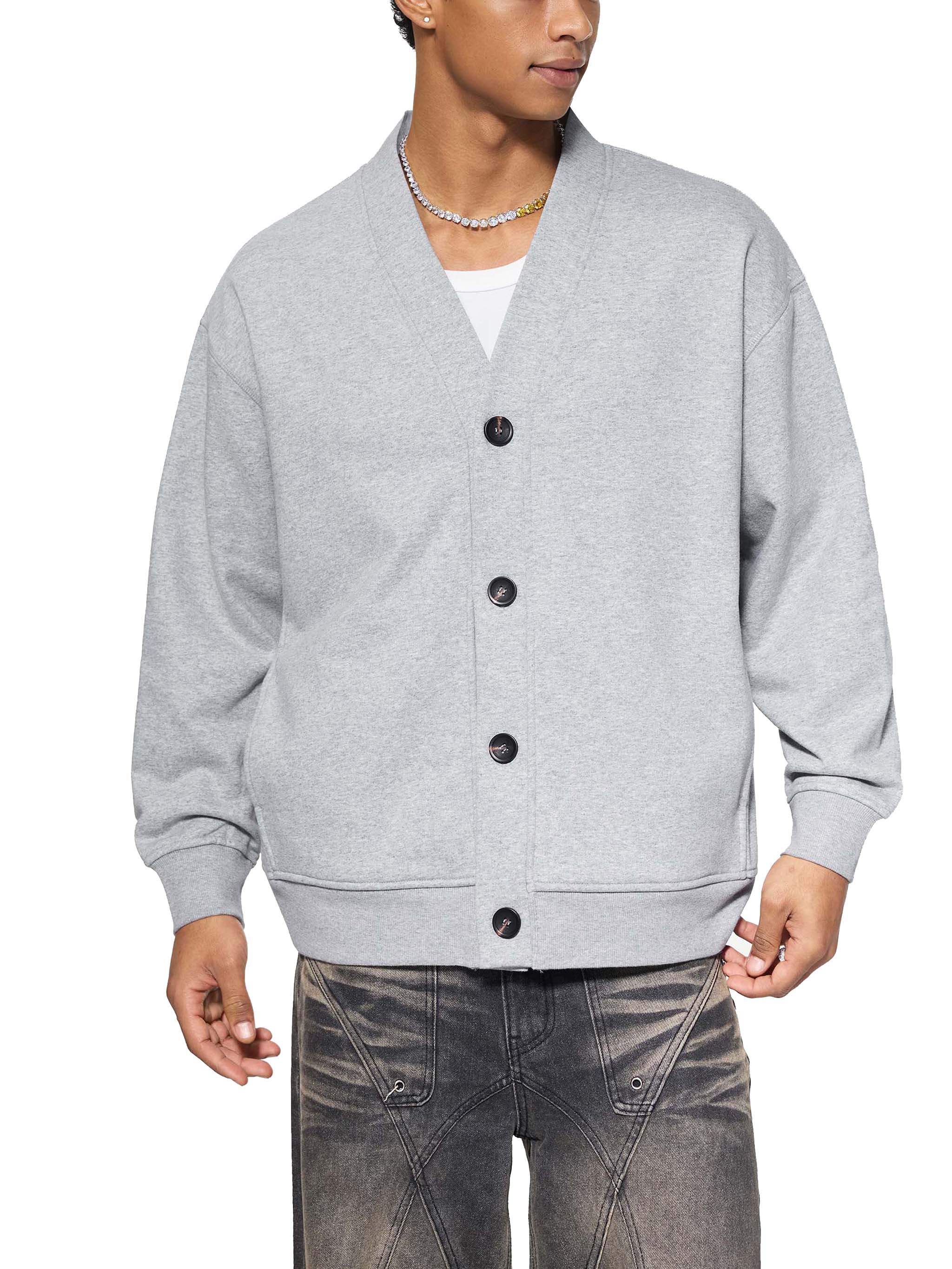 heavyweight cardigan, old mone